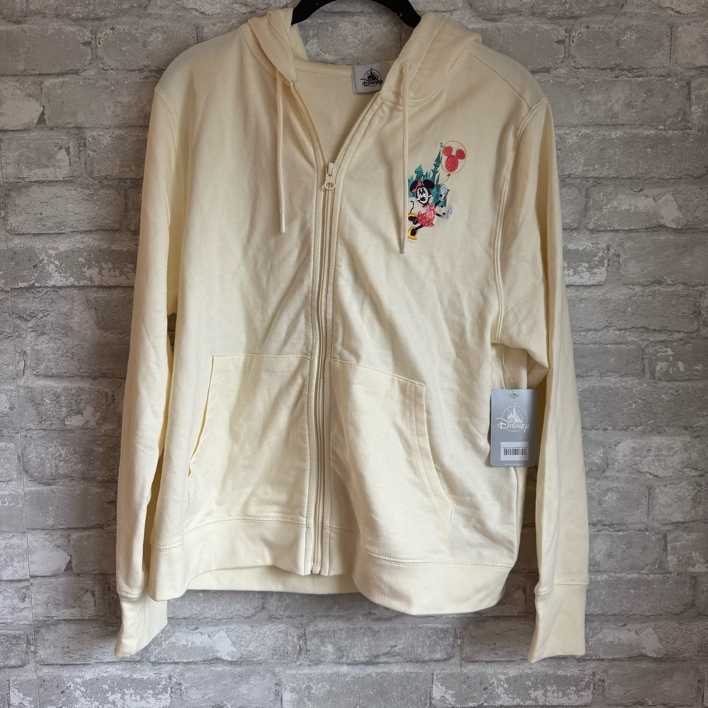NWT Walt Disney World Parks Minnie & Friends Women's Zip Hoodie Medium